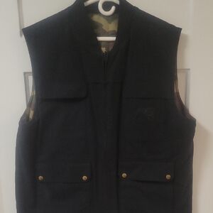 Analog By Burton Snowboards Black Utility Vest with Camo Lining